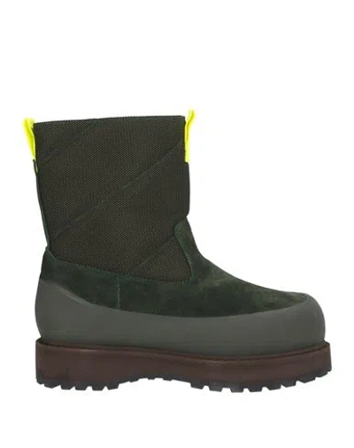 Diemme Alpago Man Boot Dark Green Size 10 Leather, Textile Fibers