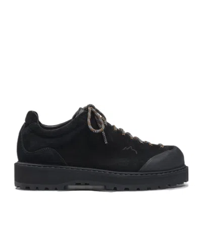 Diemme Ampezzo Suede Track-sole Low-tops In Black