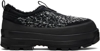 Diemme Black & White Badia Basso Shearling Sneakers