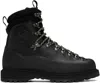 Diemme Black Everest Black Leather Boots In Black Leather