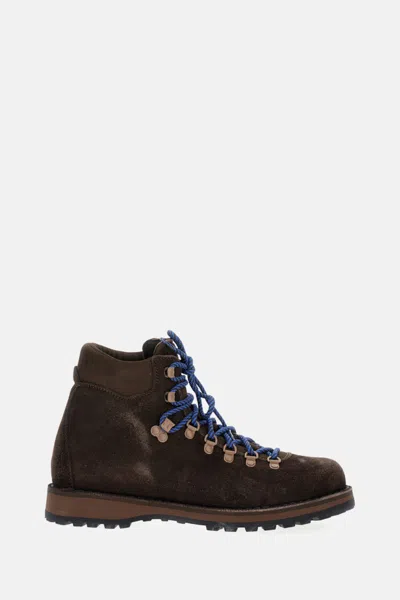 Diemme Brown Lace Up Boots In Multi