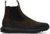 Diemme Brown Ramon Chelsea Boots In Bison Suede