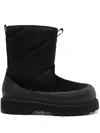 Diemme Panelled Chunky Suede Boots In Black