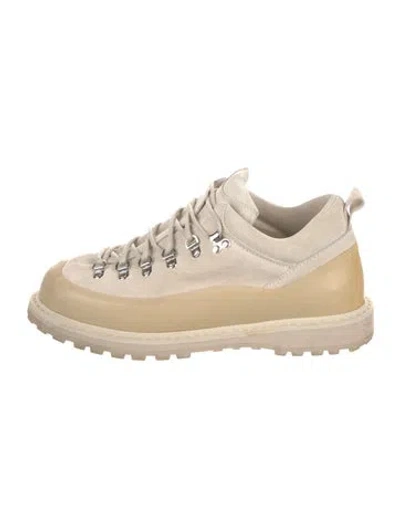 Pre-owned Diemme Colorblock Pattern Hiking Boots In Neutral