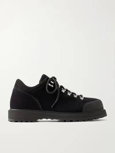 Diemme Black Ampezzo Oxfords In Black Suede