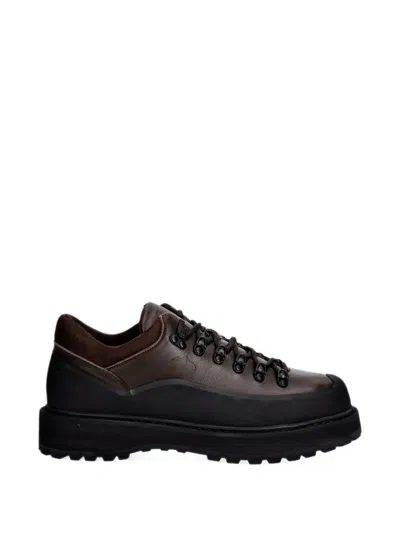Diemme Cornaro Gala Leather-trimmed Suede Hiking Boots In Multi