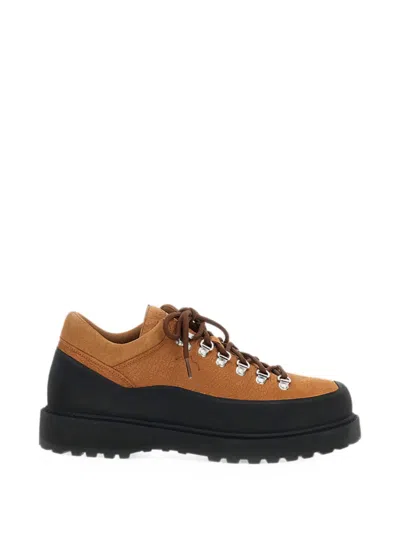 Diemme Lace-up Urban Trekking Shoes With Suede Upper And Rubber Mudguard In Multi