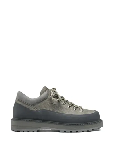 Diemme Cornaro Lace-up Leather Sneakers In Gray