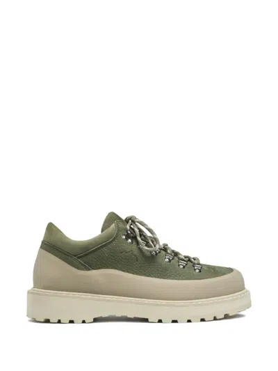 Diemme Cornaro Lace-up Leather Sneakers In Green