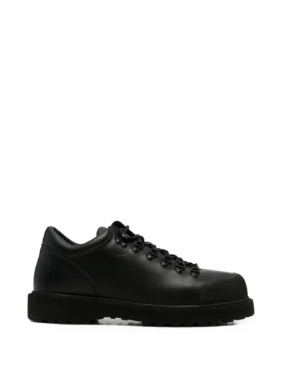 Diemme Cornaro Leather Hiking Boots In Black