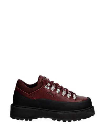 Diemme Cornaro Leather Panelled Lace-up Hiking Sneakers In Multi