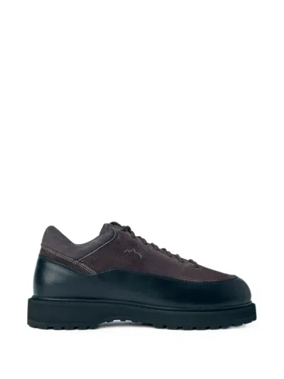 Diemme Cornaro Panelled Lace-up Sneakers In Brown