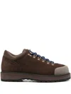 Diemme Cornaro Rubber-trimmed Suede Sneakers In Brown