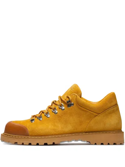 Diemme Cornaro Suede Derby Shoes In Yellow