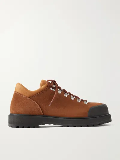 Diemme Low-top Suede Leather Urban Trekking Shoes In Brown