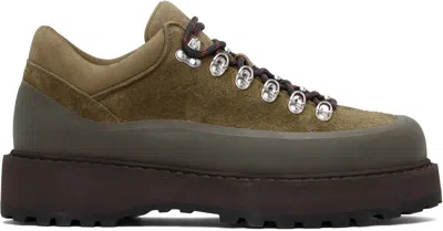 Diemme Green Cornaro Gomma Boots In Animal Print