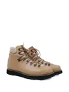 Diemme Lace-up Leather Boots In Animal Print