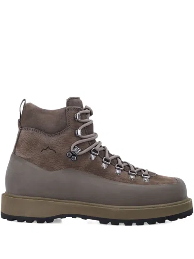 DIEMME LACE-UP LEATHER HIKING BOOTS