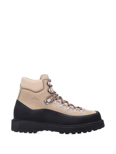 Diemme Lace-up Leather Boots In Neutrals