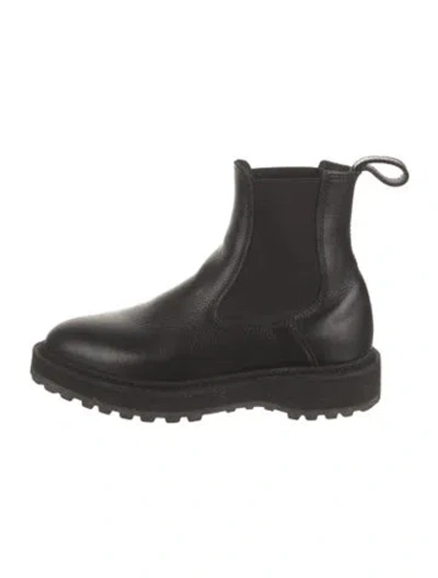 Pre-owned Diemme Leather Chelsea Boots In Black