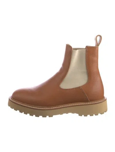 Pre-owned Diemme Leather Chelsea Boots In Brown