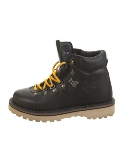 Pre-owned Diemme Leather Hiking Boots In Black