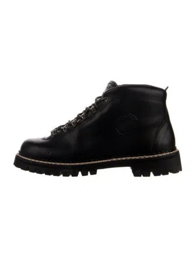 Pre-owned Diemme Leather Hiking Boots In Blue