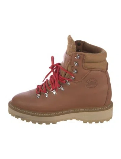 Pre-owned Diemme Leather Hiking Boots In Brown
