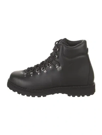 Pre-owned Diemme Leather Hiking Boots W/ Tags In Black