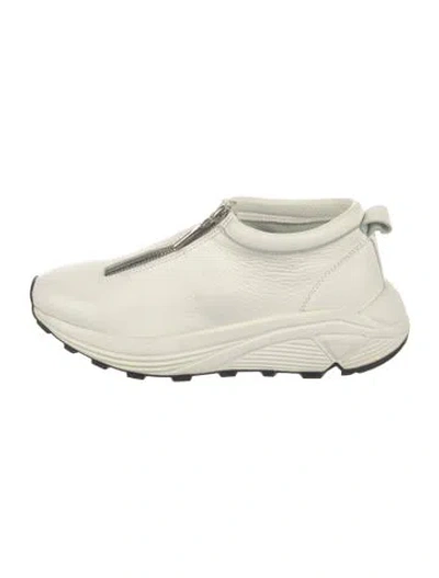 Pre-owned Diemme Leather Sock Sneakers In White