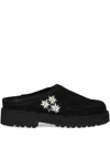Diemme Maggiore Stella Embroidered Platform Mules