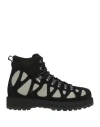 Diemme Man Ankle Boots Black Size 10 Leather, Textile Fibers In Black