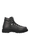 Diemme Man Ankle Boots Black Size 7 Leather In Black