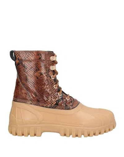 Diemme Brown Anatra Boots In Copper Brown