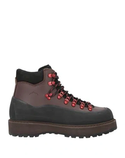 Diemme Man Ankle Boots Chocolate Brown Size 10 Leather