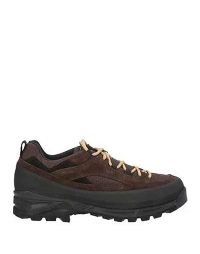 Diemme Man Ankle Boots Dark Brown Size 10 Leather, Textile Fibers