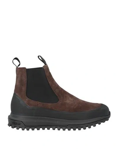 Diemme Man Ankle Boots Dark Brown Size 7 Leather