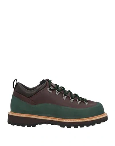 Diemme Man Ankle Boots Dark Brown Size 9 Leather, Rubber
