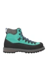 Diemme Man Ankle Boots Green Size 12 Leather, Textile Fibers
