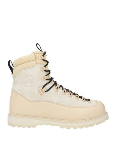 Diemme Man Ankle Boots Off White Size 9 Leather