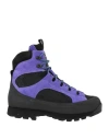 Diemme Man Ankle Boots Purple Size 5 Leather, Textile Fibers, Rubber In Purple