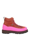 Diemme Man Ankle Boots Rust Size 10 Leather In Red