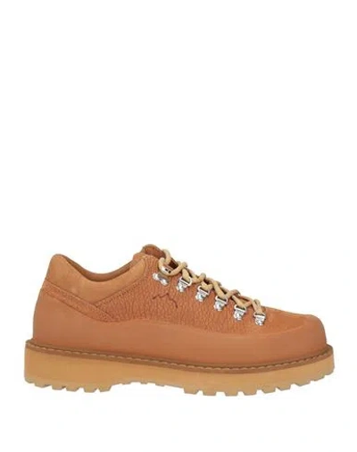 Diemme Man Ankle Boots Tan Size 10 Leather, Rubber In Brown