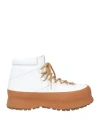 Diemme Man Ankle Boots White Size 8 Leather In White