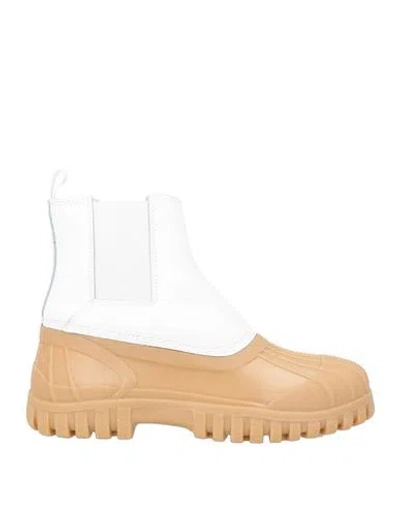 Diemme Man Ankle Boots White Size 9 Leather