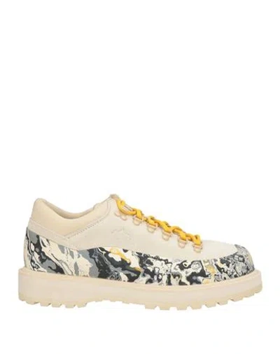 Diemme Man Lace-up Shoes Beige Size 14 Leather, Plastic