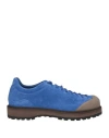Diemme Man Lace-up Shoes Bright Blue Size 12 Leather, Plastic In Black