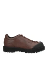 Diemme Man Lace-up Shoes Brown Size 10 Leather, Plastic In Animal Print