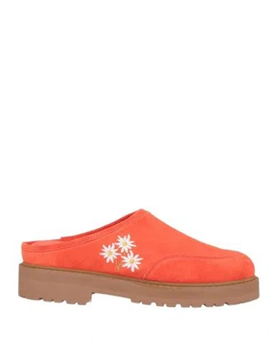 Diemme Man Mules & Clogs Red Size 10 Leather