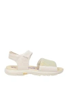 Diemme Man Sandals Light Grey Size 12 Leather, Textile Fibers In Grey